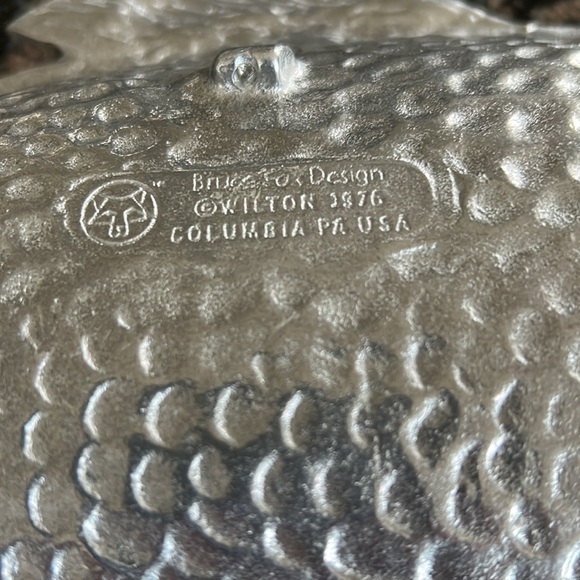 VINTAGE 1976 BRUCE FOX DESIGN WILTON ARMETALETROUT FISH PLATTER SIGNED - Picture 7 of 8